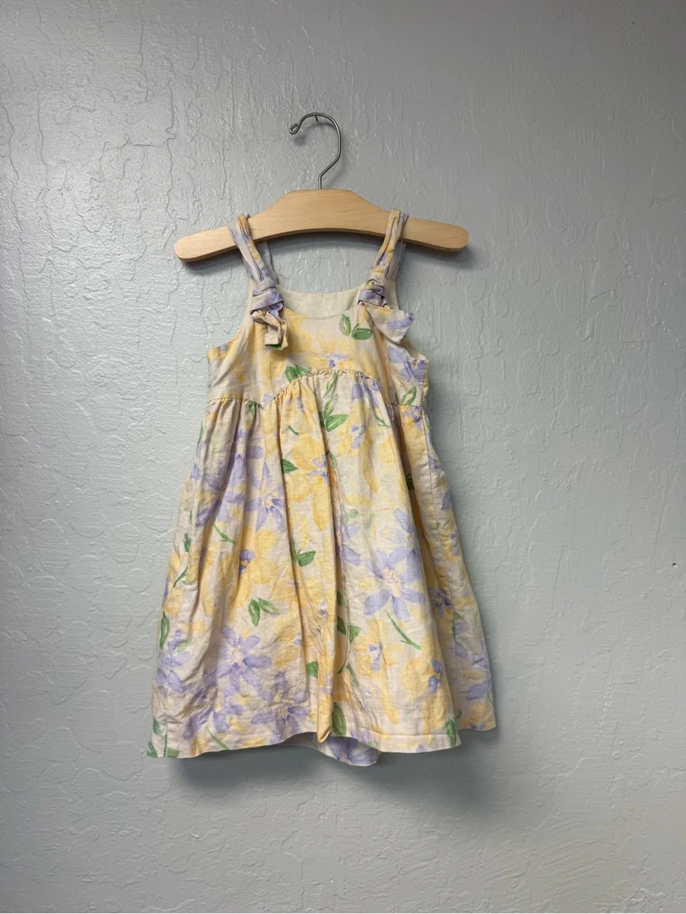 $26 ADD ON zara cream yellow purple‎ cotton dress 5Y jamie kay h&m boden